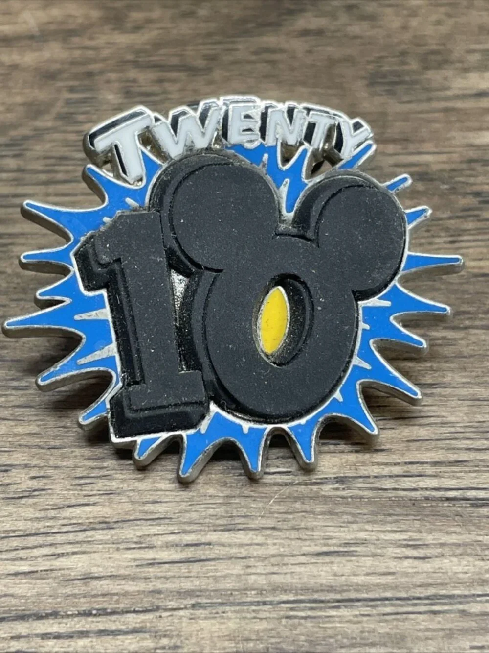 Disney Pin 2010 3D Logo with Mickey Ears KG JD